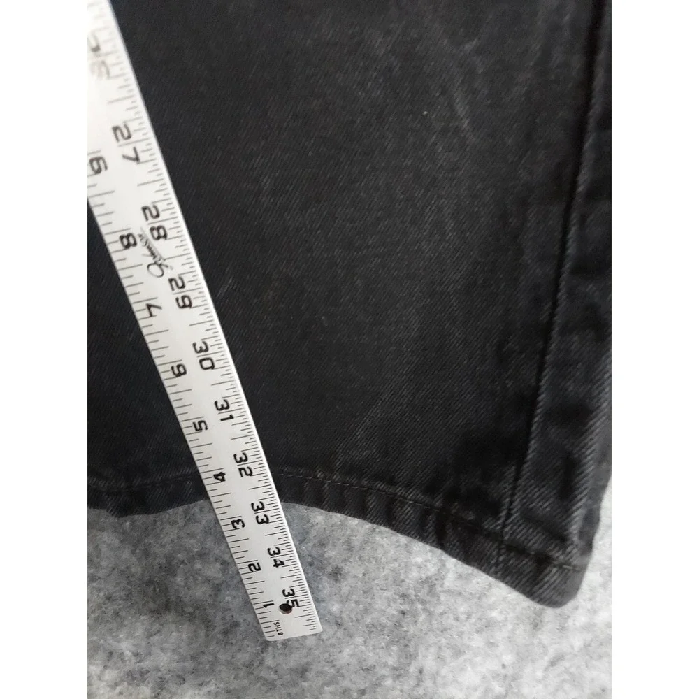 Levis‎ Jeans Mens 38x34* Black 505 Regular Fit Straight leg Denim (Actual 36x33)